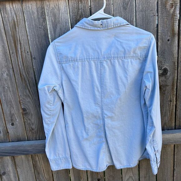 Modbe button up long sleeve denim size medium - Picture 7 of 8